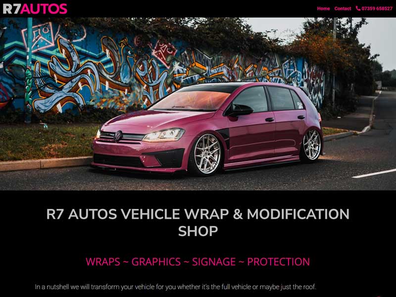 Car Wrapping Website